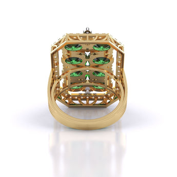 Ivana Jewels Rings Rectangle Emerald Ring