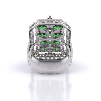 Ivana Jewels Rings Rectangle Emerald Ring