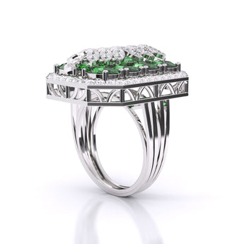 Ivana Jewels Rings Rectangle Emerald Ring