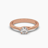 Ivana Jewels Rings Rose Gold / 14KT 0.44 Carat Round Cut Diamond Ring