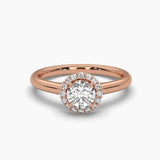 Ivana Jewels Rings Rose Gold / 14KT 0.45 Pointer Round Solitaire Diamond Ring