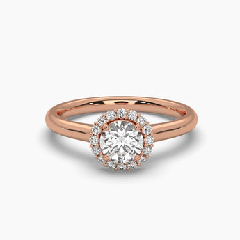 Ivana Jewels Rings Rose Gold / 14KT 0.45 Pointer Round Solitaire Diamond Ring