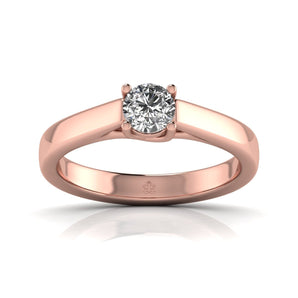 Ivana Jewels Rings Rose Gold / 14KT 0.6 Carat Celestial Solitaire