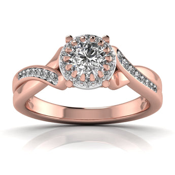 Ivana Jewels Rings Rose Gold / 14KT 0.65 Carat Twist of Brilliance