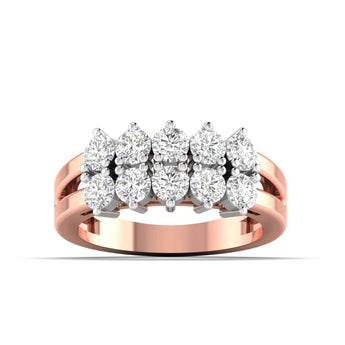Ivana Jewels Rings Rose Gold / 14KT 1.10 Carat Diamond Five Stone Band