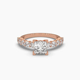 Ivana Jewels Rings Rose Gold / 14KT 1.17 Carat Solitaire Diamond Princess Playfulness Ring