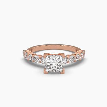 Ivana Jewels Rings Rose Gold / 14KT 1.17 Carat Solitaire Diamond Princess Playfulness Ring