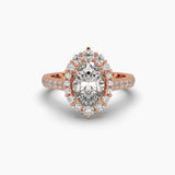 Ivana Jewels Rings Rose Gold / 14KT 1.32 Carat Oval Shape Diamond Solitaire Ring