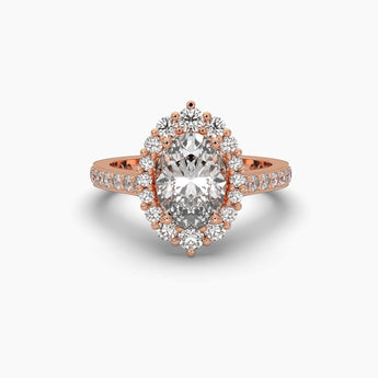 Ivana Jewels Rings Rose Gold / 14KT 1.32 Carat Oval Shape Diamond Solitaire Ring