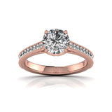 Ivana Jewels Rings Rose Gold / 14KT 1.50 Carat Solitaire Round Diamond Elegant Orla Engagement Ring