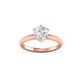 Ivana Jewels Rings Rose Gold / 14KT 1 Carat Diamond Solitaire Ring