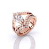 Ivana Jewels Rings Rose Gold / 14KT 1 Carat Royal Elegance Ring