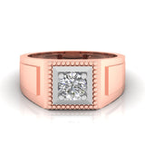 Ivana Jewels Rings Rose Gold / 14KT 1 Carat Solitaire Everyday Charm Men's Ring