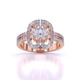 Ivana Jewels Rings Rose Gold / 14KT 1 Carat Solitaire Fashion Ring