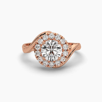 Ivana Jewels Rings Rose Gold / 14KT 1 Carat Solitaire Round Cut Diamond Ring