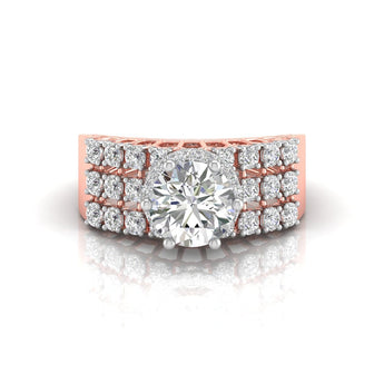 Ivana Jewels Rings Rose Gold / 14KT 2.16 Carat Solitaire Enchanting Ring