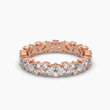 Ivana Jewels Rings Rose Gold / 14KT 2.2 Carat Marquise Diamonds Band Ring