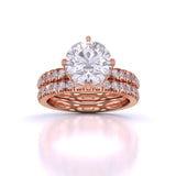 Ivana Jewels Rings Rose Gold / 14KT 2.5 Carat Diamond Round-Solitaire Engagement Ring