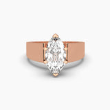 Ivana Jewels Rings Rose Gold / 14KT 2.8 Carat Solitaire Diamond Marquise Marvel Ring