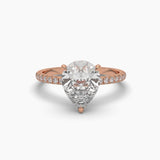Ivana Jewels Rings Rose Gold / 14KT 2 Carat Pear Elegance Diamond Ring
