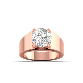 Ivana Jewels Rings Rose Gold / 14KT 5 Carat Diamond Solitaire Ring