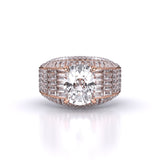Ivana Jewels Rings Rose Gold / 14KT 6.02 Centre Solitaire Fashionable Solitaire Cushion Ring