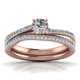 Ivana Jewels Rings Rose Gold / 14KT 60 Pointer Harmonic Union Solitaire Ring