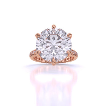 Ivana Jewels Rings Rose Gold / 14KT Accented Engagement Ring