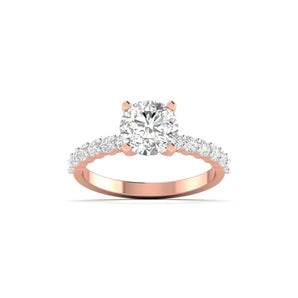 Ivana Jewels Rings Rose Gold / 14KT Adore Diamond Engagement Ring 3.03 ct tw