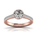 Ivana Jewels Rings Rose Gold / 14KT Bezel & Cluster Setting Diamond Ring