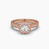 Ivana Jewels Rings Rose Gold / 14KT Casual Chic Solitaire Round Diamond Ring