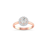 Ivana Jewels Rings Rose Gold / 14KT Charming  Halo Diamond Ring for Womenâ€™s Glamour