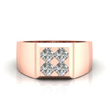 Ivana Jewels Rings Rose Gold / 14KT Classic Men's Diamond Ring