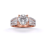 Ivana Jewels Rings Rose Gold / 14KT Classic Solitaire Diamond Ring
