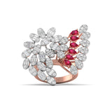 Ivana Jewels Rings Rose Gold / 14KT Cocktail Diamond Ring