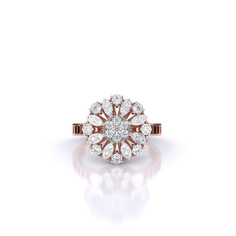 Ivana Jewels Rings Rose Gold / 14KT Daily Radiance Floral Ring