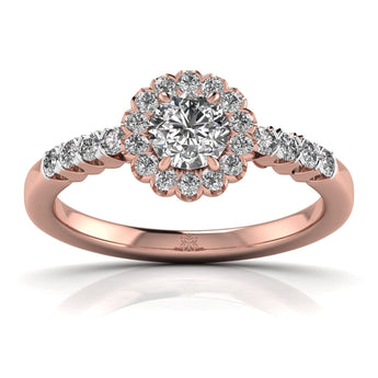 Ivana Jewels Rings Rose Gold / 14KT Dazzling Delight Solitaire Ring