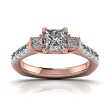 Ivana Jewels Rings Rose Gold / 14KT Delicate French Setting Diamond Ring