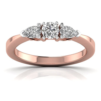 Ivana Jewels Rings Rose Gold / 14KT Endless Glamorous Fancy With Brilliant Cut Diamond Ring