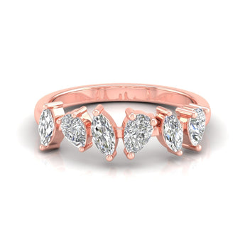 Ivana Jewels Rings Rose Gold / 14KT Fancy Marquise & Pear Diamonds Ring