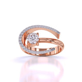 Ivana Jewels Rings Rose Gold / 14KT Fashion Solitaire Diamond Ring