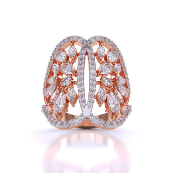Ivana Jewels Rings Rose Gold / 14KT Feminine Cocktail Ring