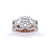 Ivana Jewels Rings Rose Gold / 14KT Inter Twin Engagement Ring