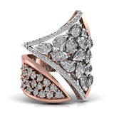 Ivana Jewels Rings Rose Gold / 14KT Luxe Pear & Round Cascade Diamond Ring
