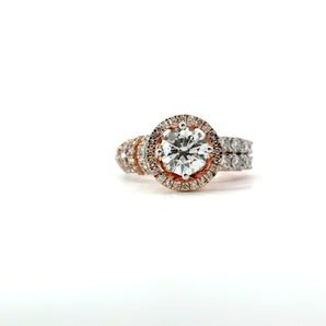 Ivana Jewels Rings Rose Gold / 14KT LuxorÃ© Vintage Allure Lab Diamond Ring