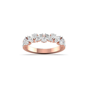 Ivana Jewels Rings Rose Gold / 14KT Luxurious Marquise Diamond Eternity Ring