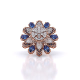 Ivana Jewels Rings Rose Gold / 14KT Majestic Sapphire Ring