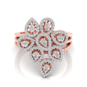Ivana Jewels Rings Rose Gold / 14KT Mesmerizing Petal Ring