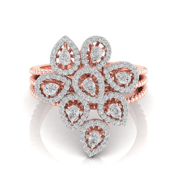 Ivana Jewels Rings Rose Gold / 14KT Mesmerizing Petal Ring