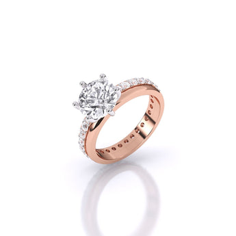 Ivana Jewels Rings Rose Gold / 14KT Minimalistic Diamond Ring